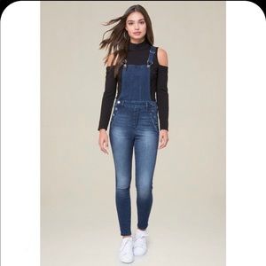 BEBE DENIM OVERALLS